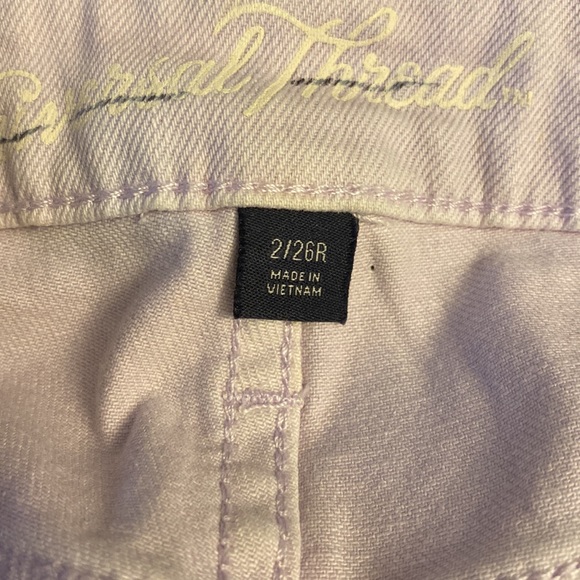 Women's High-Rise Wide Leg Crop Jeans- Violet - Picture 11 of 11